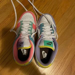 Colorful Jordan dunk lows